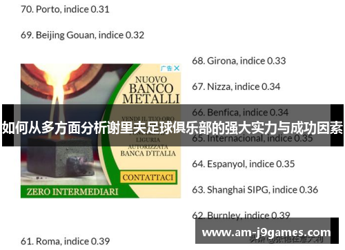 如何从多方面分析谢里夫足球俱乐部的强大实力与成功因素 如何从多方面分析谢里夫足球俱乐部的强大实力与成功因素